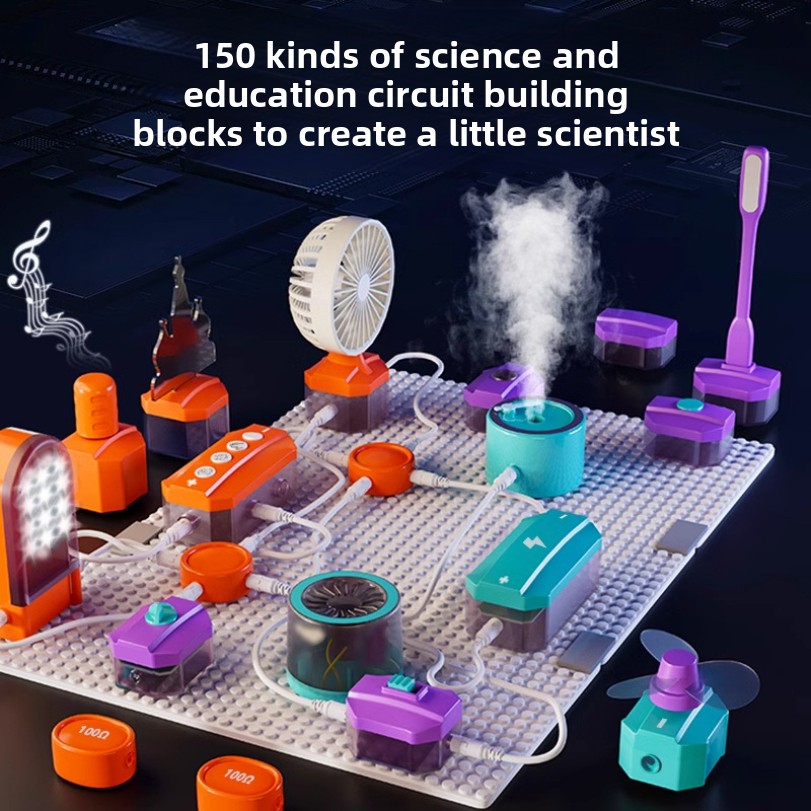 Science Nature - دائرة تجربة اللبنات لعبة الجمعية تجربة
