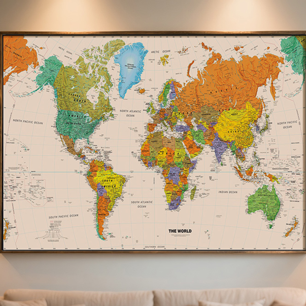 150x100 سنتيمتر خريطة العالم ا - مراجعة Star Map Poster وسعره