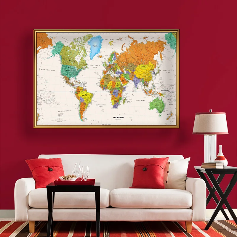 150x100 سنتيمتر خريطة العالم ا - مراجعة Star Map Poster وسعره