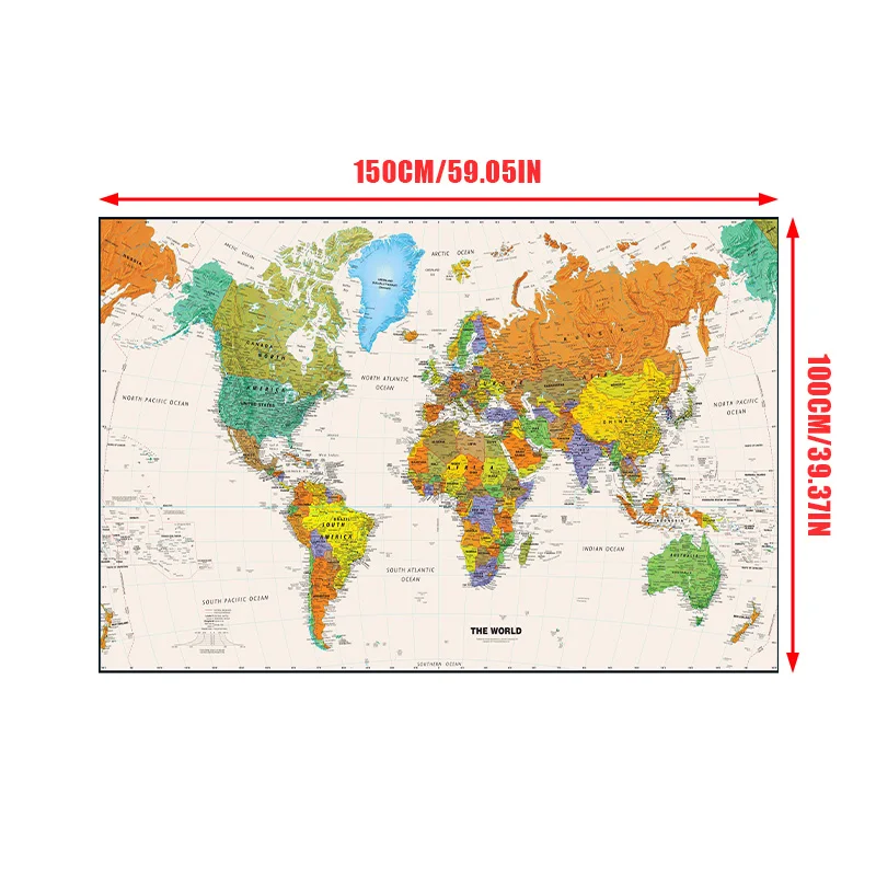 150x100 سنتيمتر خريطة العالم ا - مراجعة Star Map Poster وسعره
