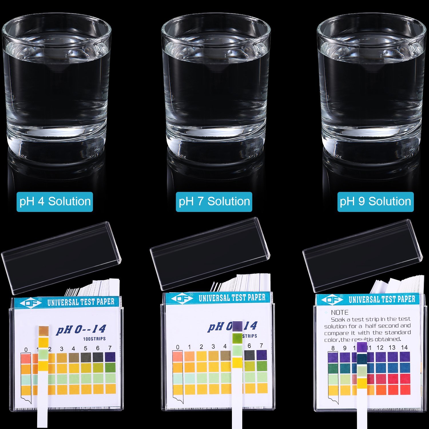 100 شرائط 0-14 PH مؤشر حمض قلو - مراجعة Ph Strip Test وسعره