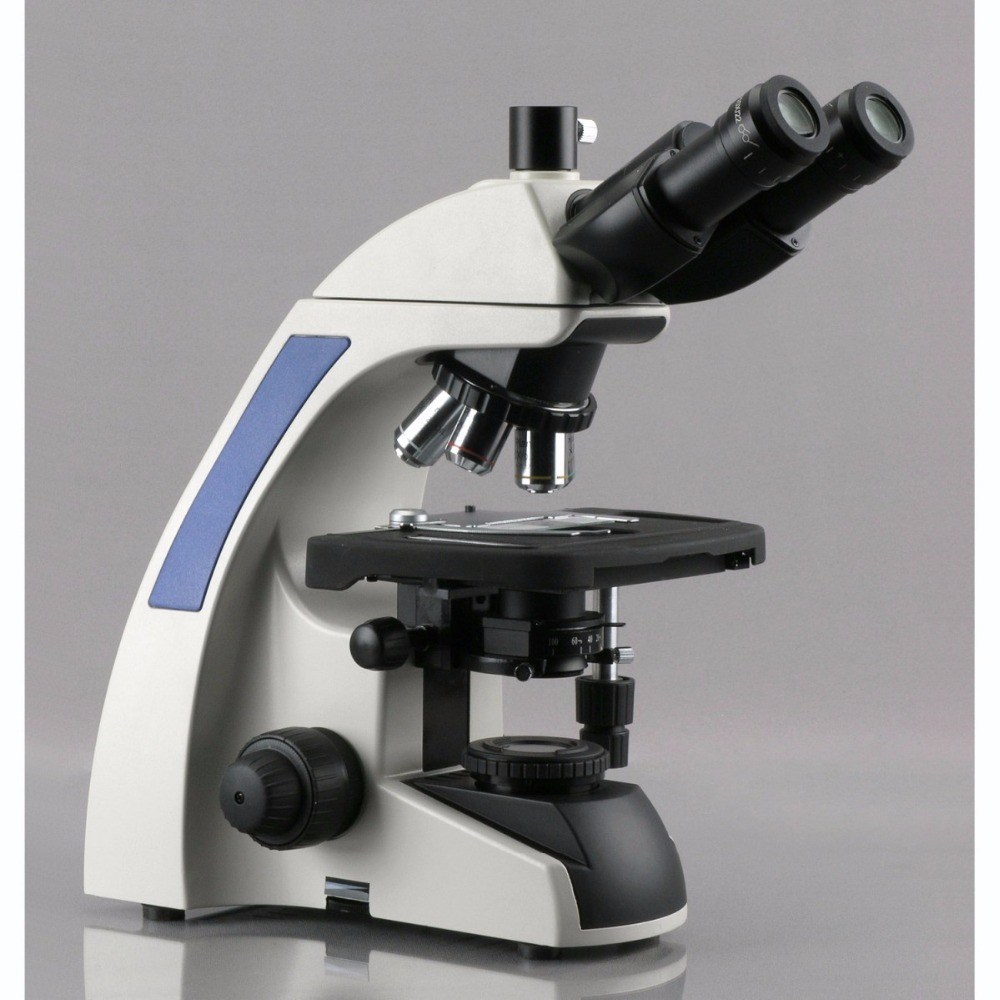 مجهر مركب ثلاثي العينية من سلس - مراجعة Amscope Microscope Compound 40X-1000X وسعره