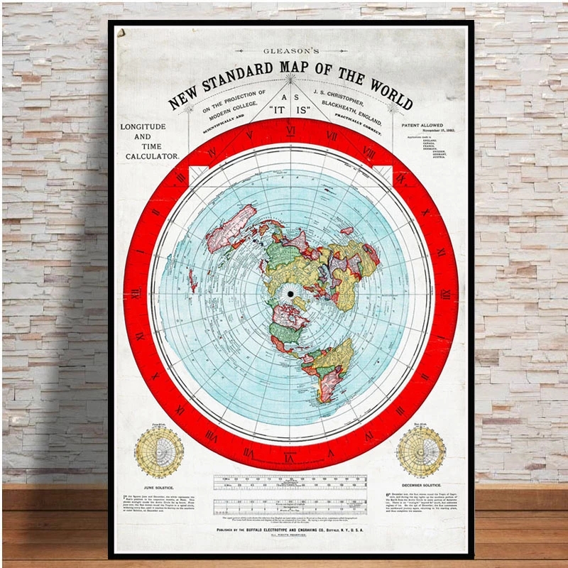 المشارك والمطبوعات 1892 شقة ال - مراجعة Star Map Poster وسعره
