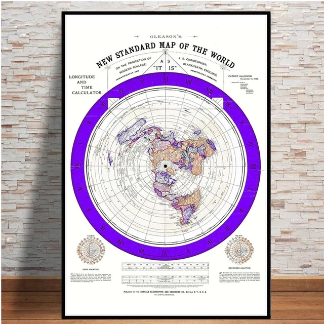 المشارك والمطبوعات 1892 شقة ال - مراجعة Star Map Poster وسعره