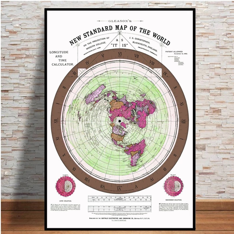 المشارك والمطبوعات 1892 شقة ال - مراجعة Star Map Poster وسعره