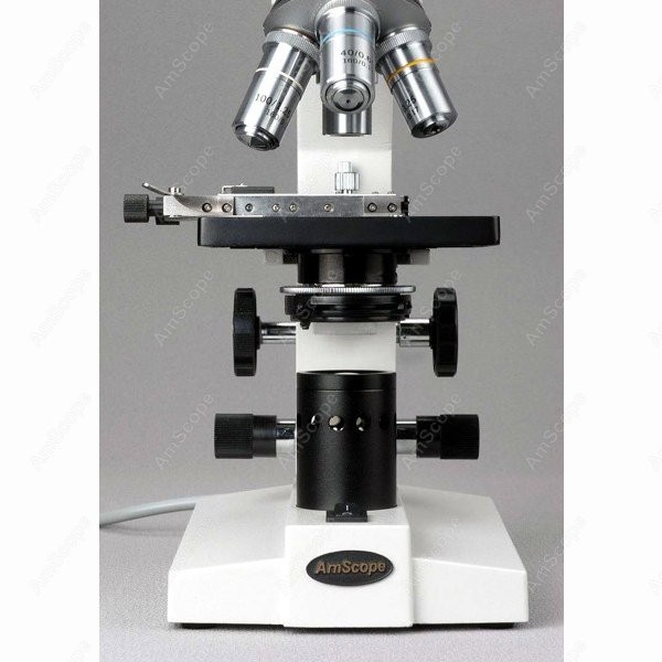 مجهر بيولوجي مركب ثنائي العيني - مراجعة Amscope Microscope Compound 40X-1000X وسعره