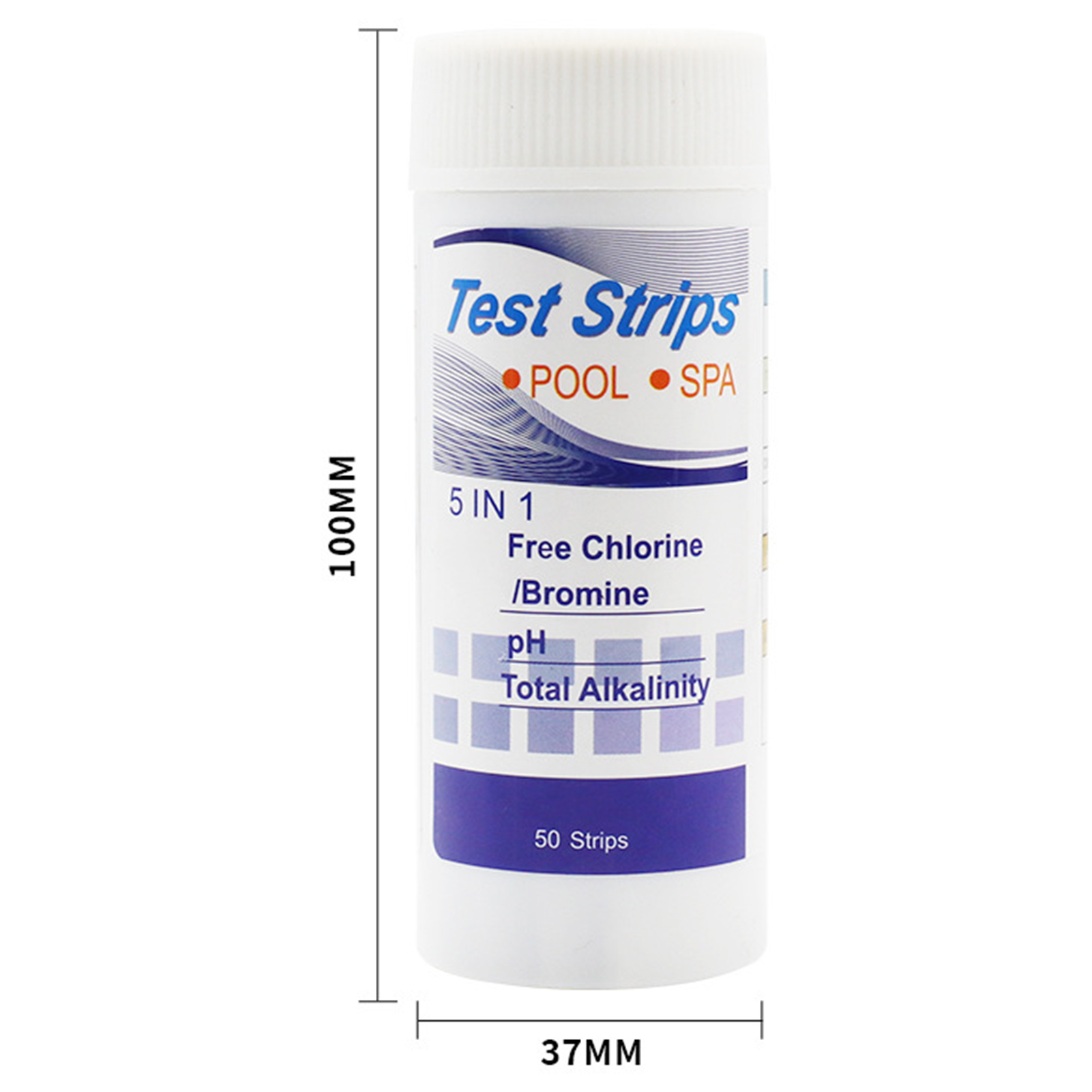 50 قطعة من شرائط اختبار الكلور - مراجعة Ph Strip Test وسعره
