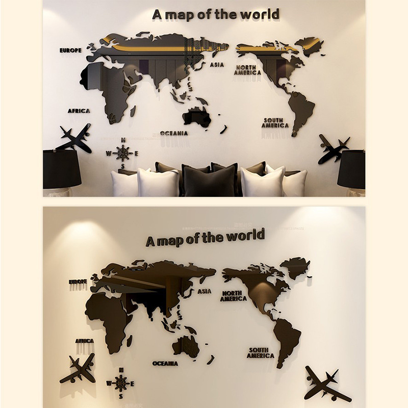 ديكور حائط لخريطة العالم أكريل - مراجعة Star Map Poster وسعره